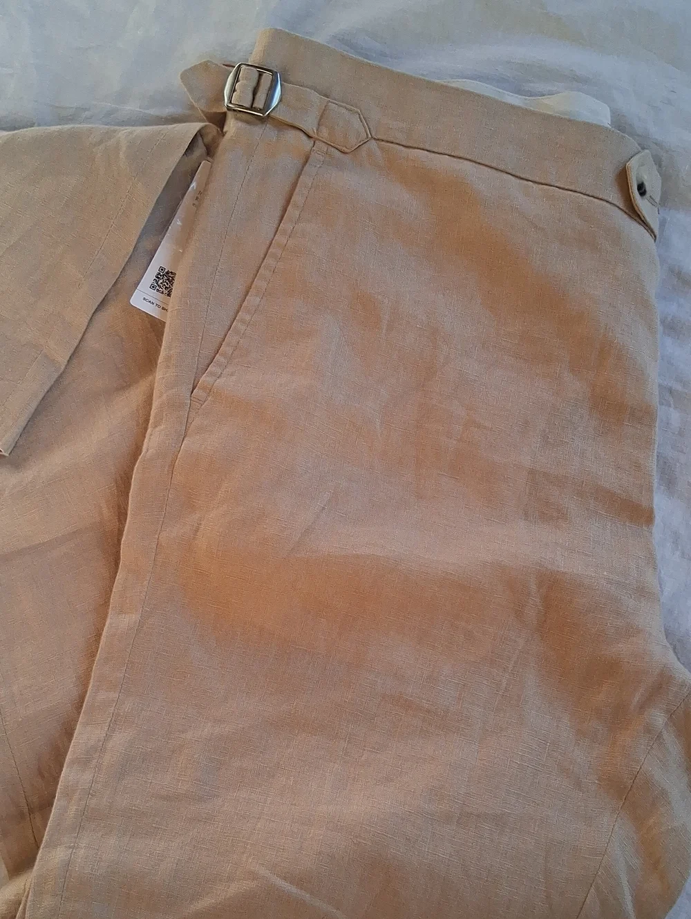 Quince 100% European Linen Dress Pants Drifwood 32×32